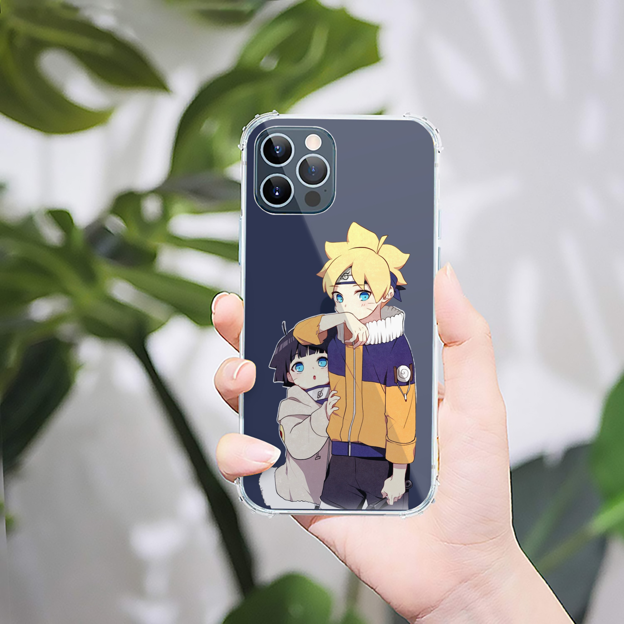 （画像用） NARUTO -ナルト- うずまき ボルト Uzumaki Boruto 【iPhone 12シリーズ対応】透明スマホケース（クリアソフトケース）